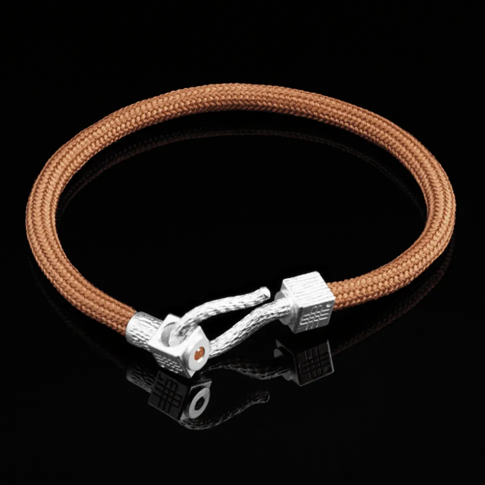 Gebauer&Gebauer Bracelet CAMEL SEA - 925 sterling silver with an orange topaz