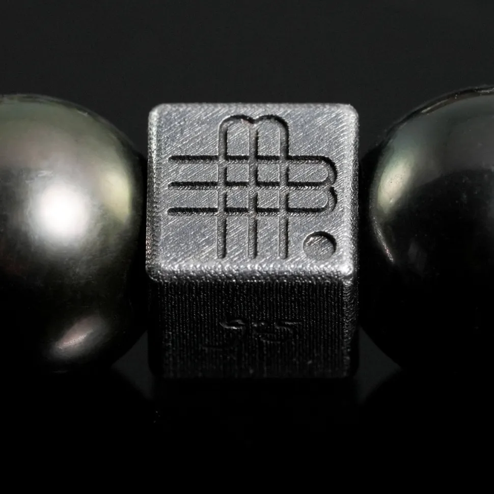 Gebauer & Gebauer Bracelet PINCTADA - the seductive STATEMAN PIECE 925 sterling silver with Tahiti pearls