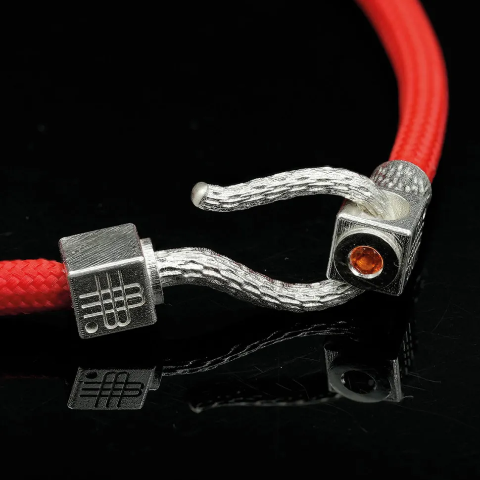 Gebauer & Gebauer Bracelet RED SEA - 925 sterling silver with an orange topaz
