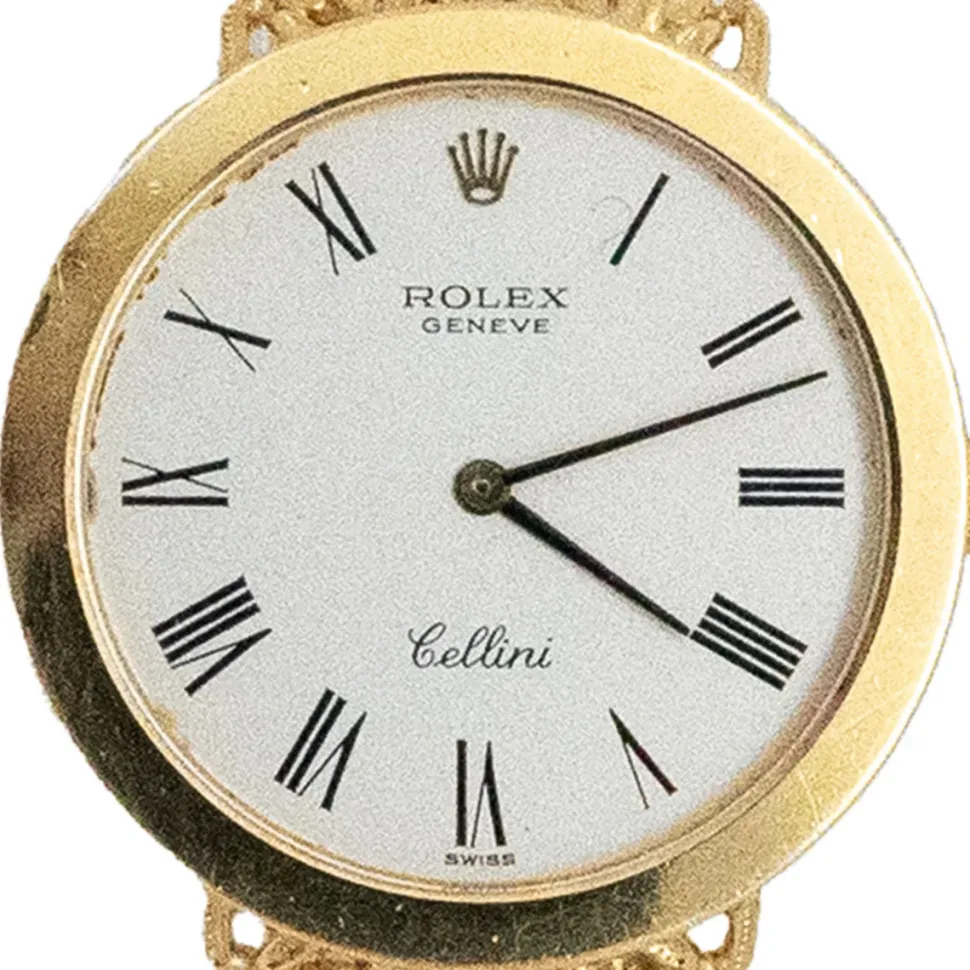 Rolex Cellini Yellow Gold White Dial 30mm - 3838