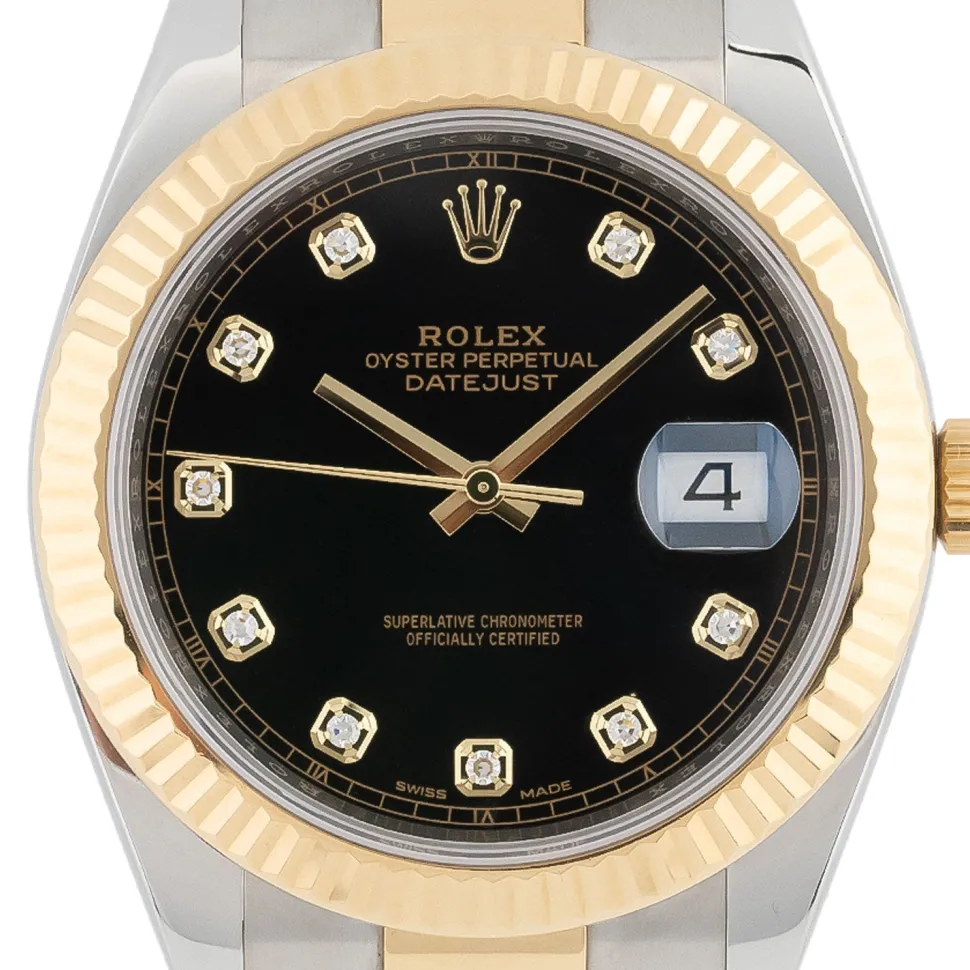 Rolex Datejust 41mm Black Diamond Dial 2017 - 126333