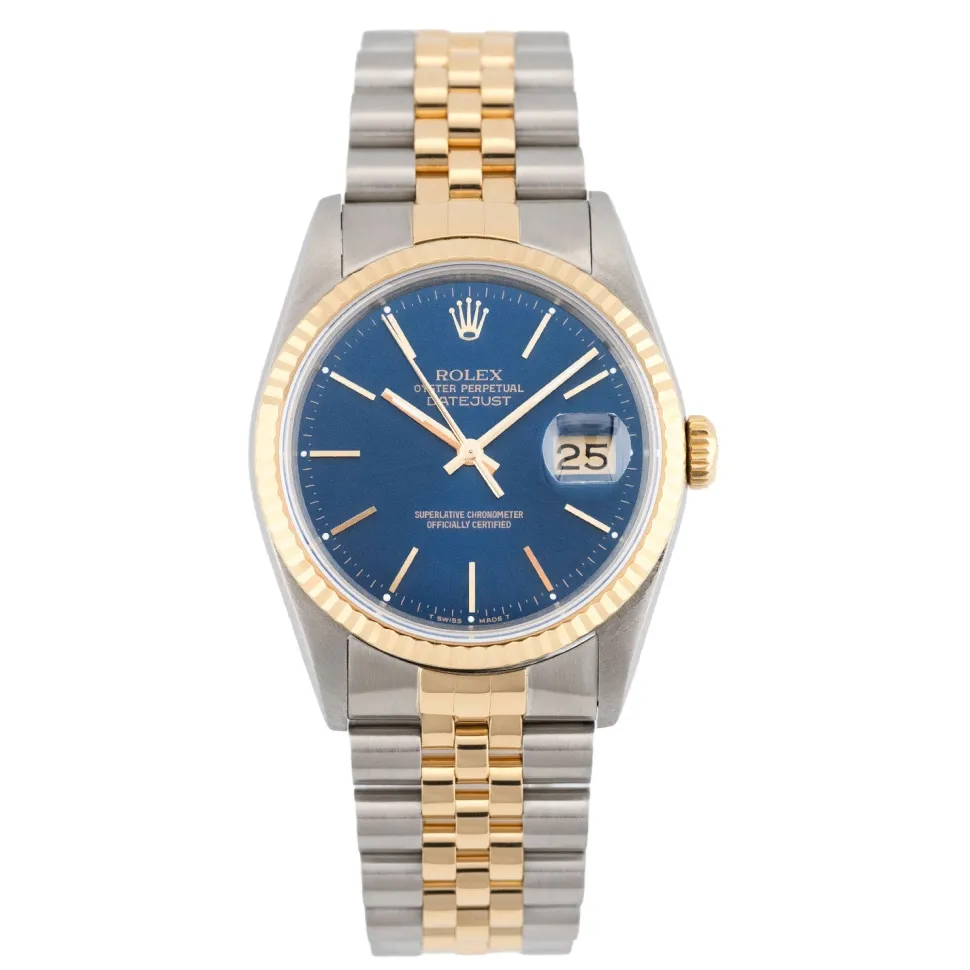 Rolex Datejust 36mm Blue Dial 1989 - 16233