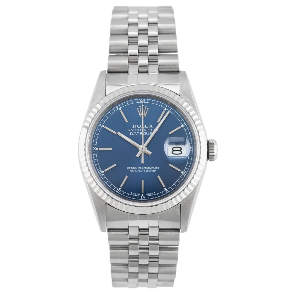 Rolex Datejust 36mm Blue Dial 1995 - 16234