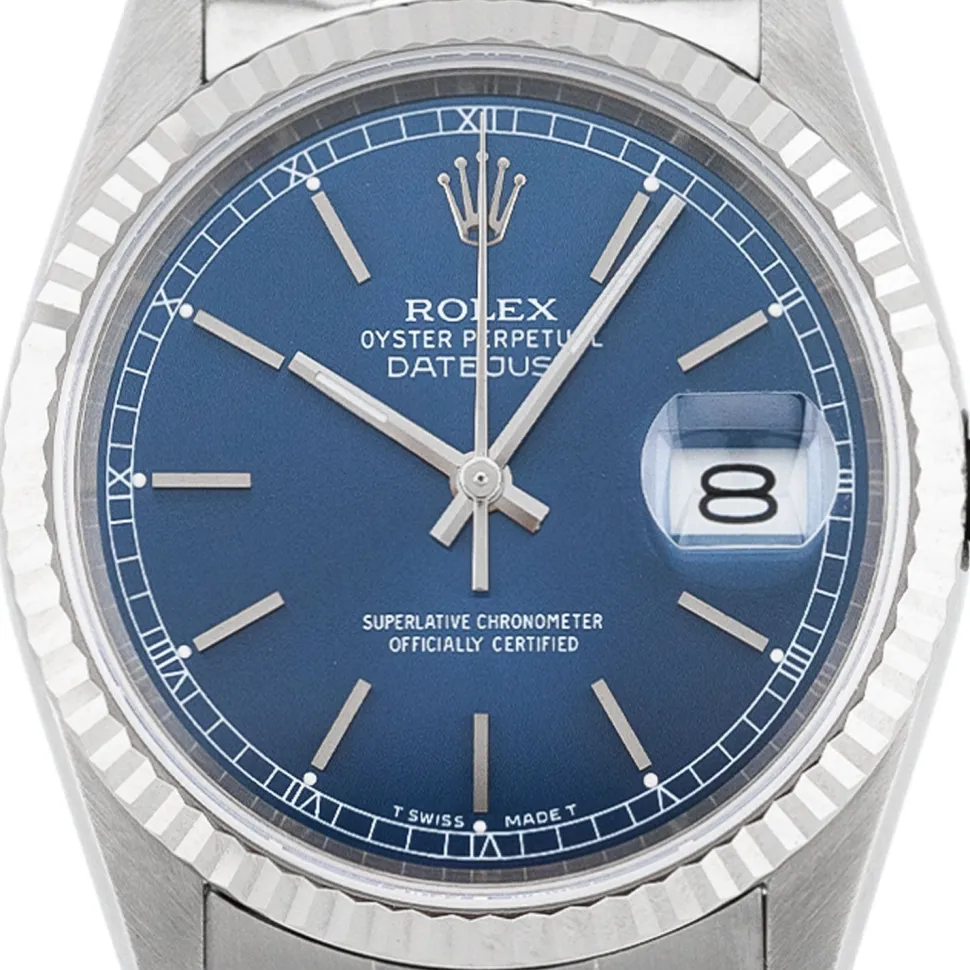 Rolex Datejust 36mm Blue Dial 1995 - 16234