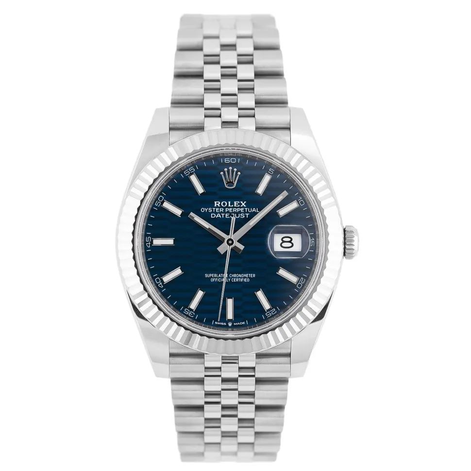 Rolex Datejust 41mm Blue Motif Dial 2023 Jubilee - 126334