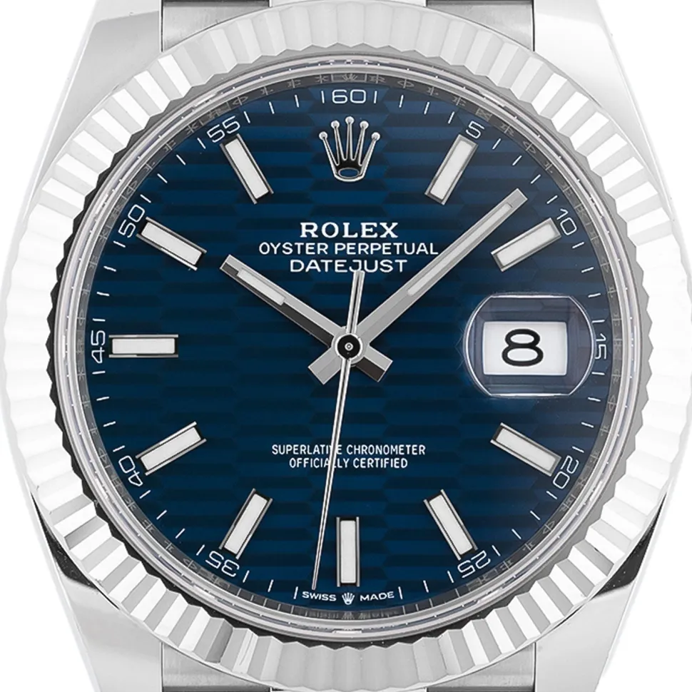 Rolex Datejust 41mm Blue Motif Dial 2023 Jubilee - 126334