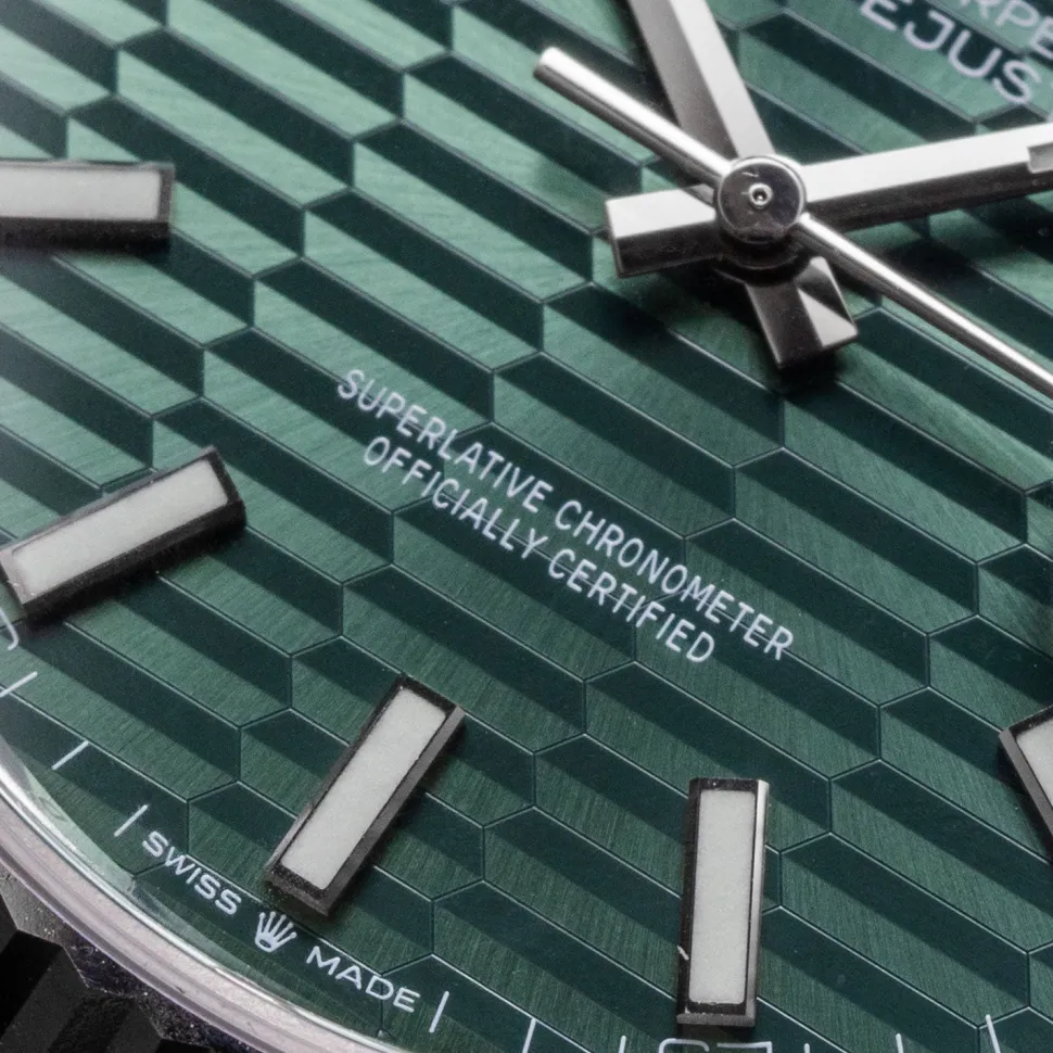 Rolex Datejust 41mm Green Motif Dial 2024 Jubilee - 126334