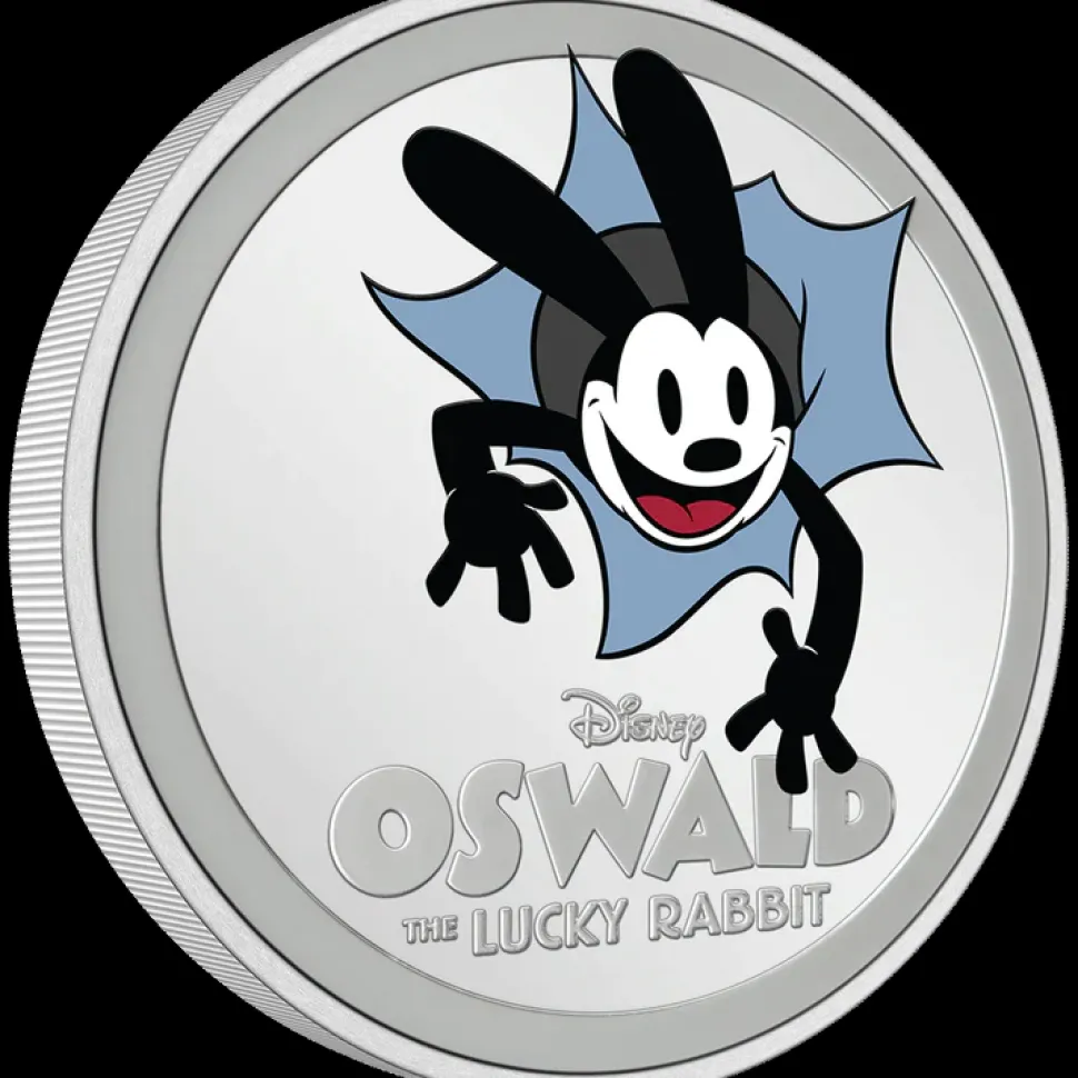 New Zealand Mint Disney 100 Years of Wonder – Oswald the Lucky Rabbit 1oz Silver Coin