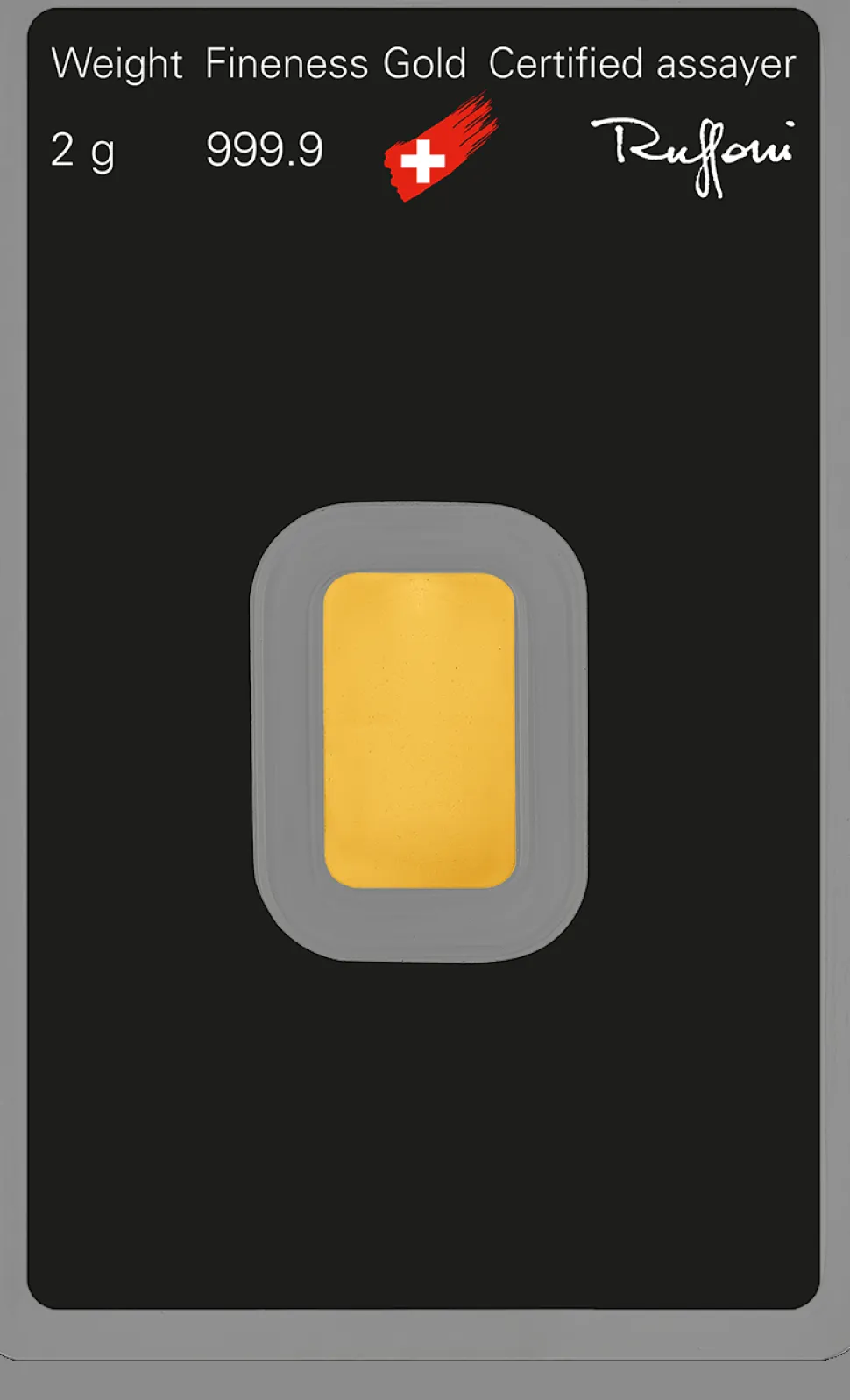 Argor Heraeus 2g gold bar Heraeus