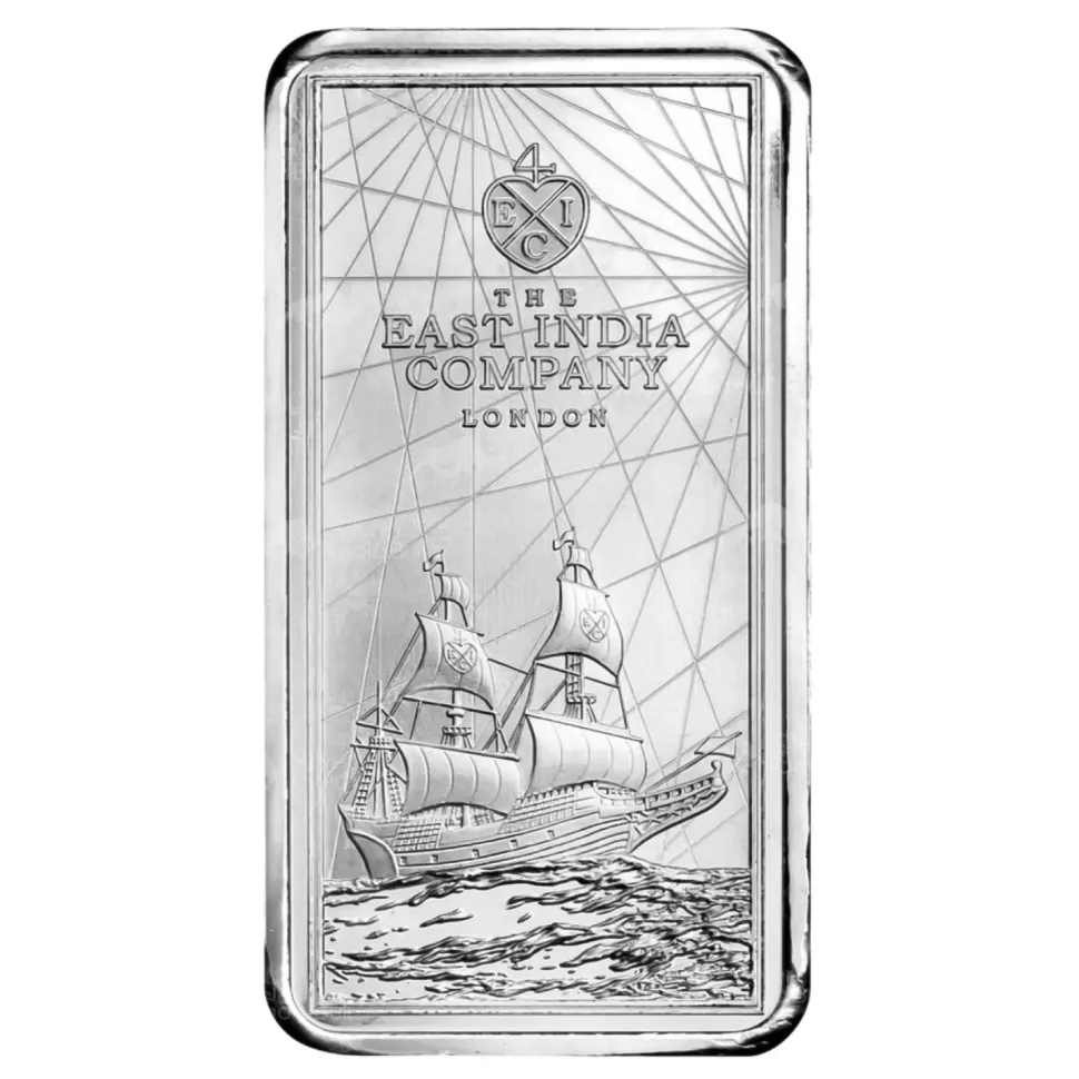 Diverse 250g Silver Bar - St. Helena East India