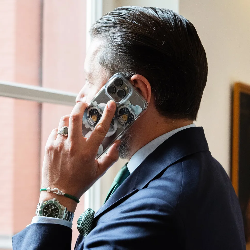 Marc Gebauer Gentlemen's Nautilus iPhone Case Transparent