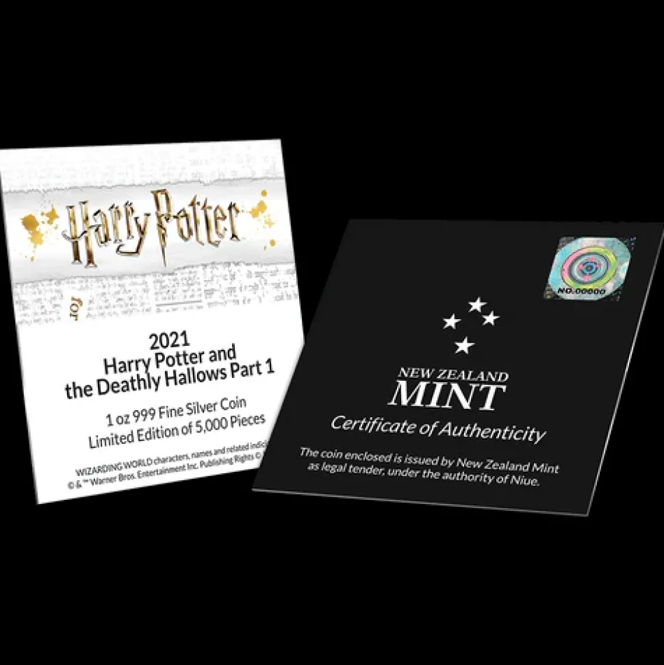 New Zealand Mint HARRY POTTER™ Movie Poster - Harry Potter and the Deathly Hallows Part 1™ 1oz Silver Coin