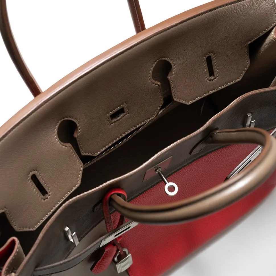 Hermes Birkin 35 Hermés Limited Edition 35cm Tri-Color