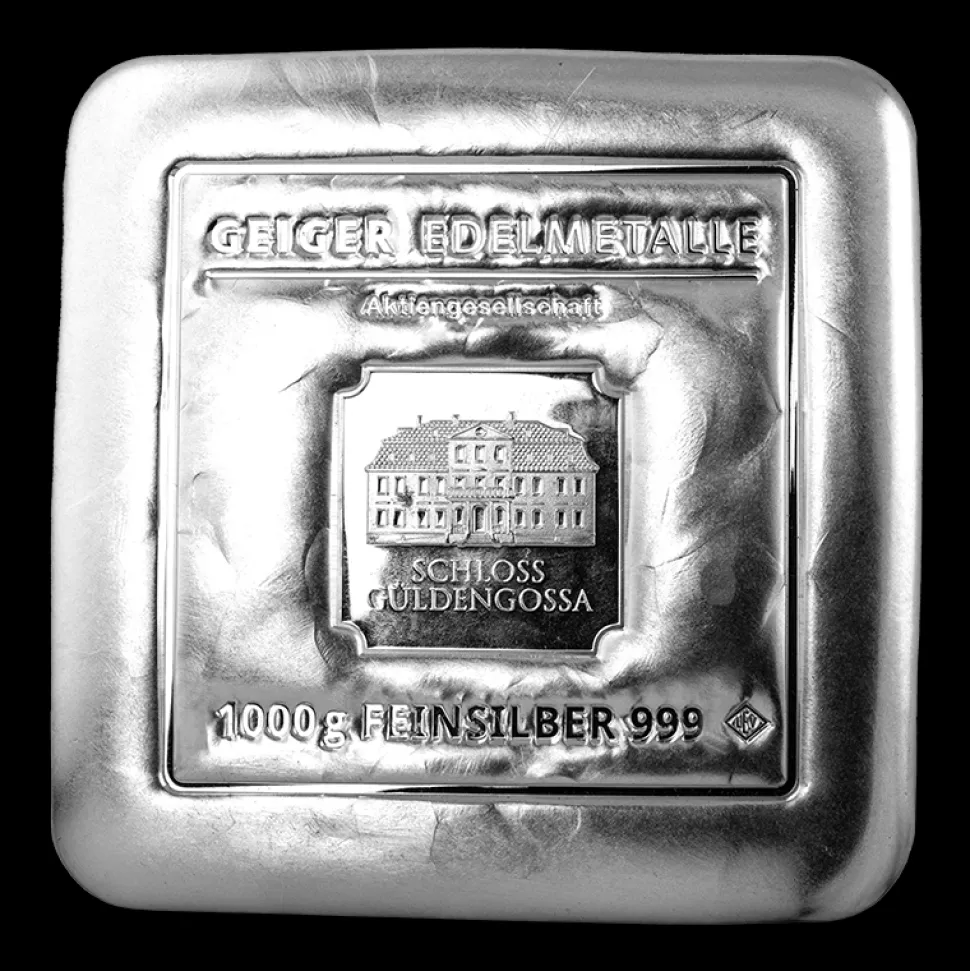 Geiger Edelmetalle 1kg silver bar Geiger (cast)