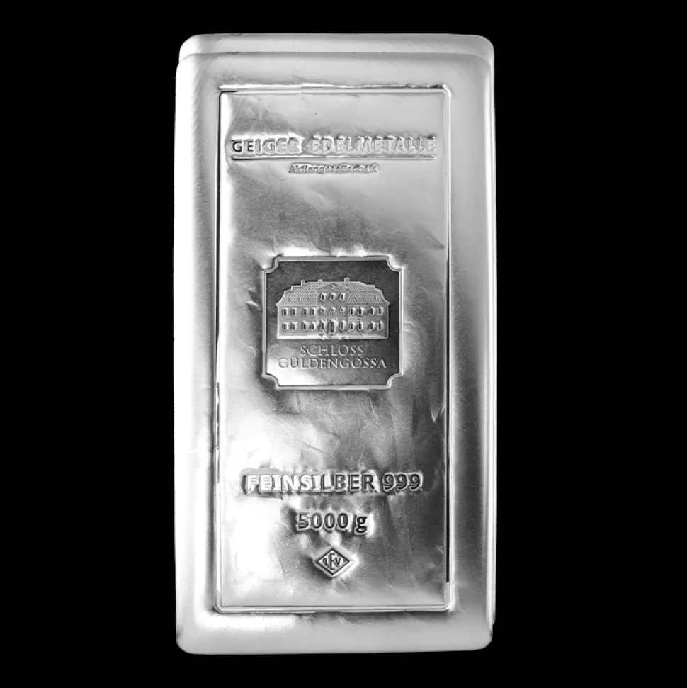 Geiger Edelmetalle 5kg silver bar Geiger (cast)