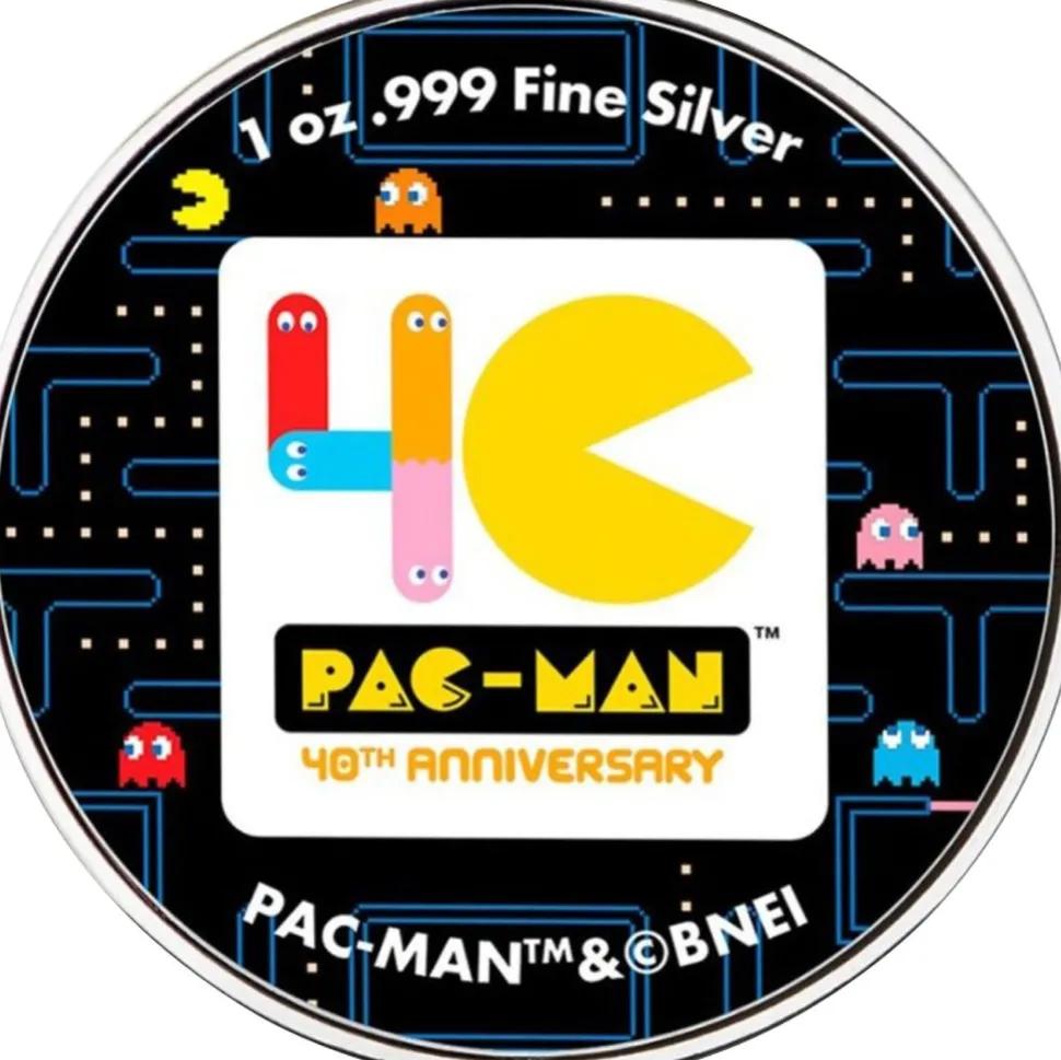 Diverse 1 ounce of silver 40 years of Pacman 2020 (circulation: 4,000 | colored)