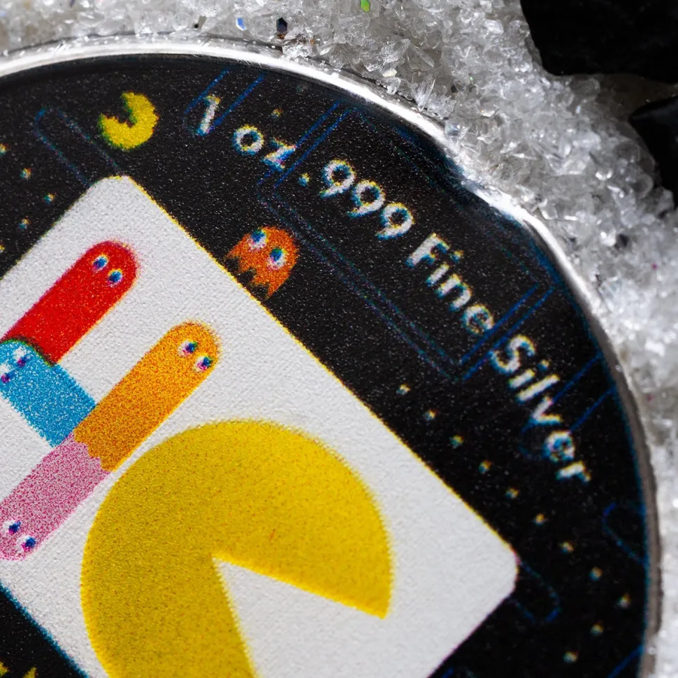 Diverse 1 ounce of silver 40 years of Pacman 2020 (circulation: 4,000 | colored)