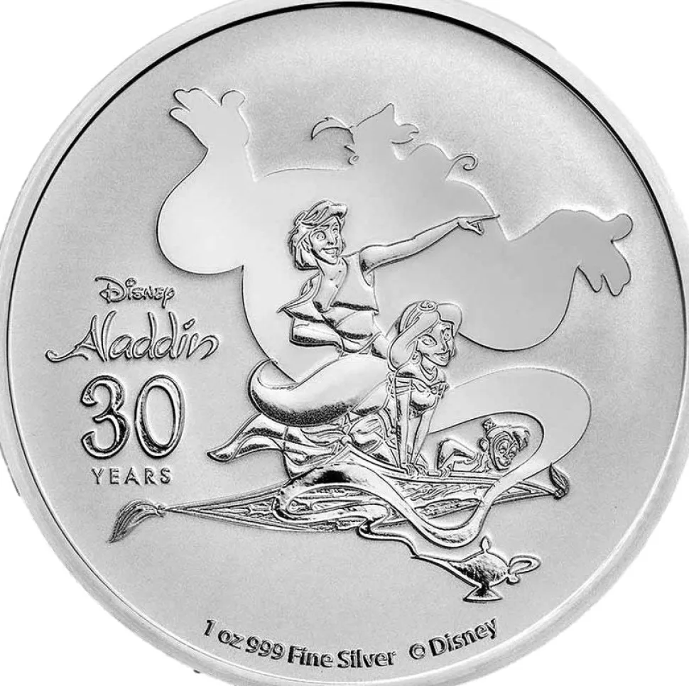New Zealand Mint 1 ounce Silver Disney™ Aladdin 2022 (Mintage 30,000)