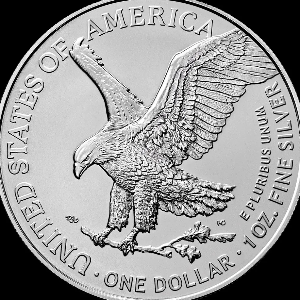 Diverse 1 ounce Silver Eagle AI – Man or Machine 2023