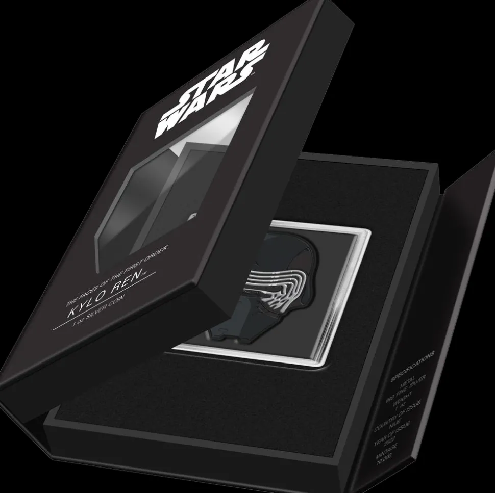New Zealand Mint 1 ounce silver Kylo Ren 2022 proof (mintage: 10,000 | colored | proof)