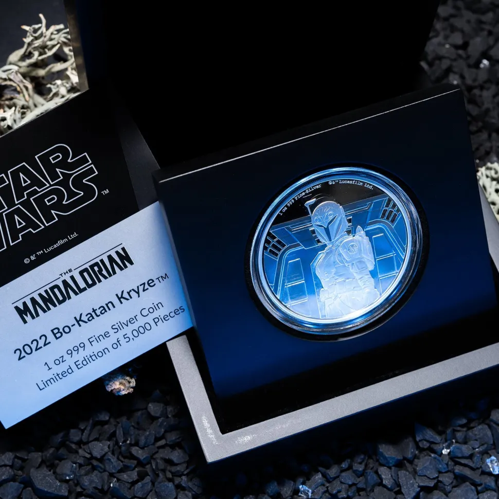 New Zealand Mint 1 ounce silver Star Wars Bo-Katan Kryze 2022 proof (mintage: 5,000 | proof)