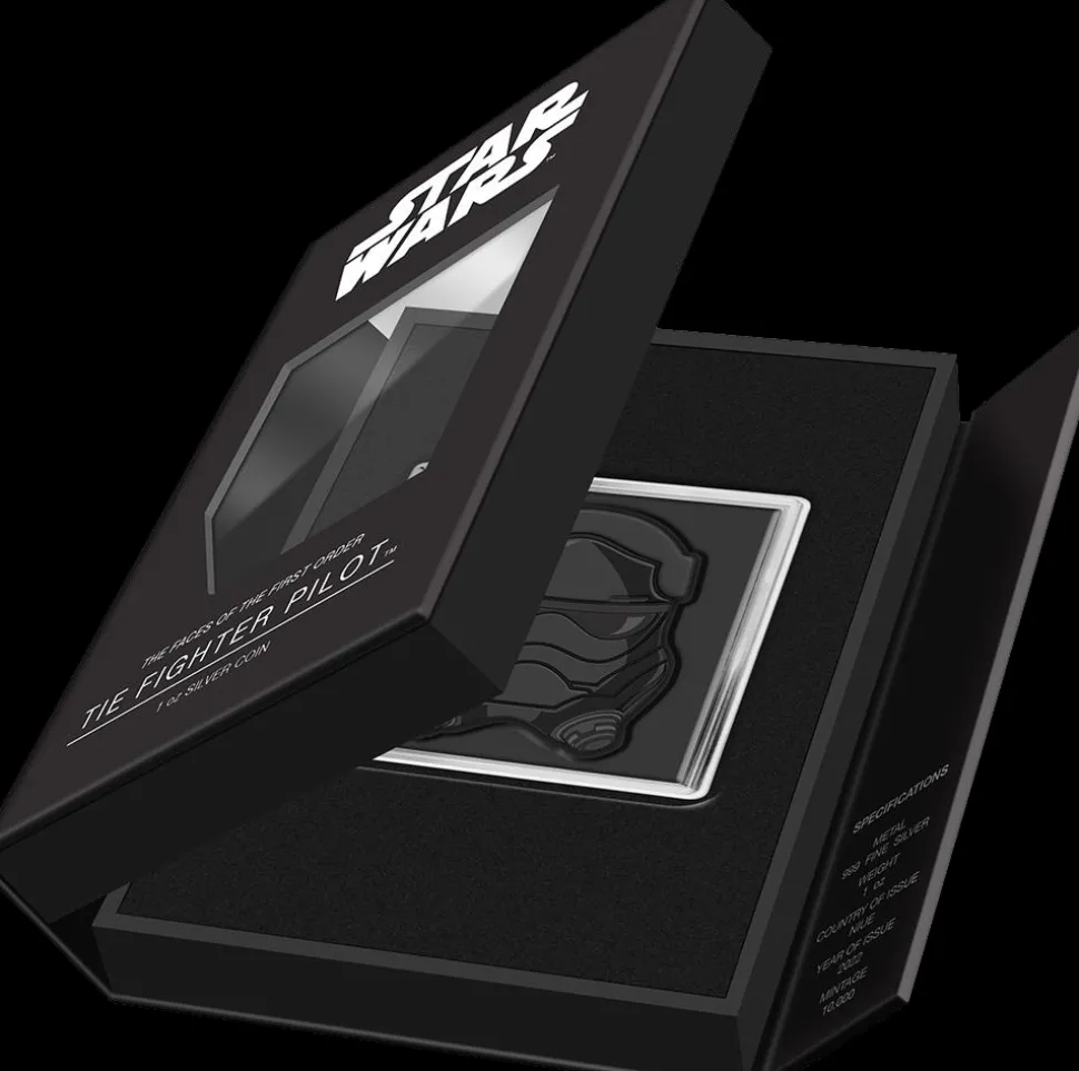 New Zealand Mint 1 Ounce Silver Star Wars First Order Tie Fighter Pilot 2022 Proof (Mintage 10,000 | Proof)