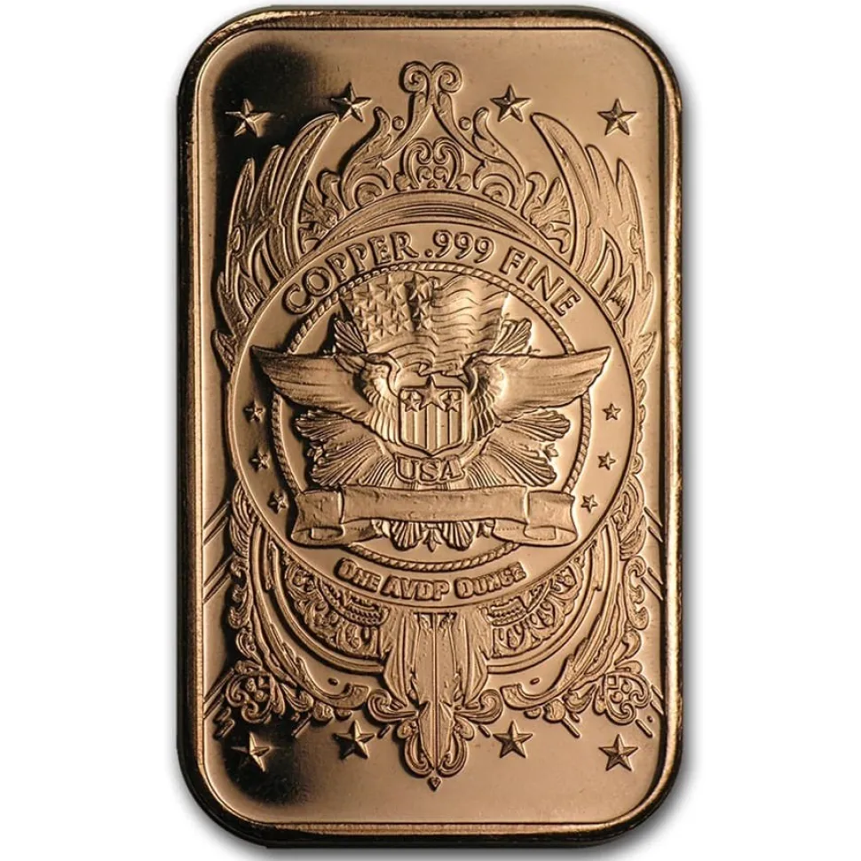 Diverse 1oz Copper Bar - Liberty Head