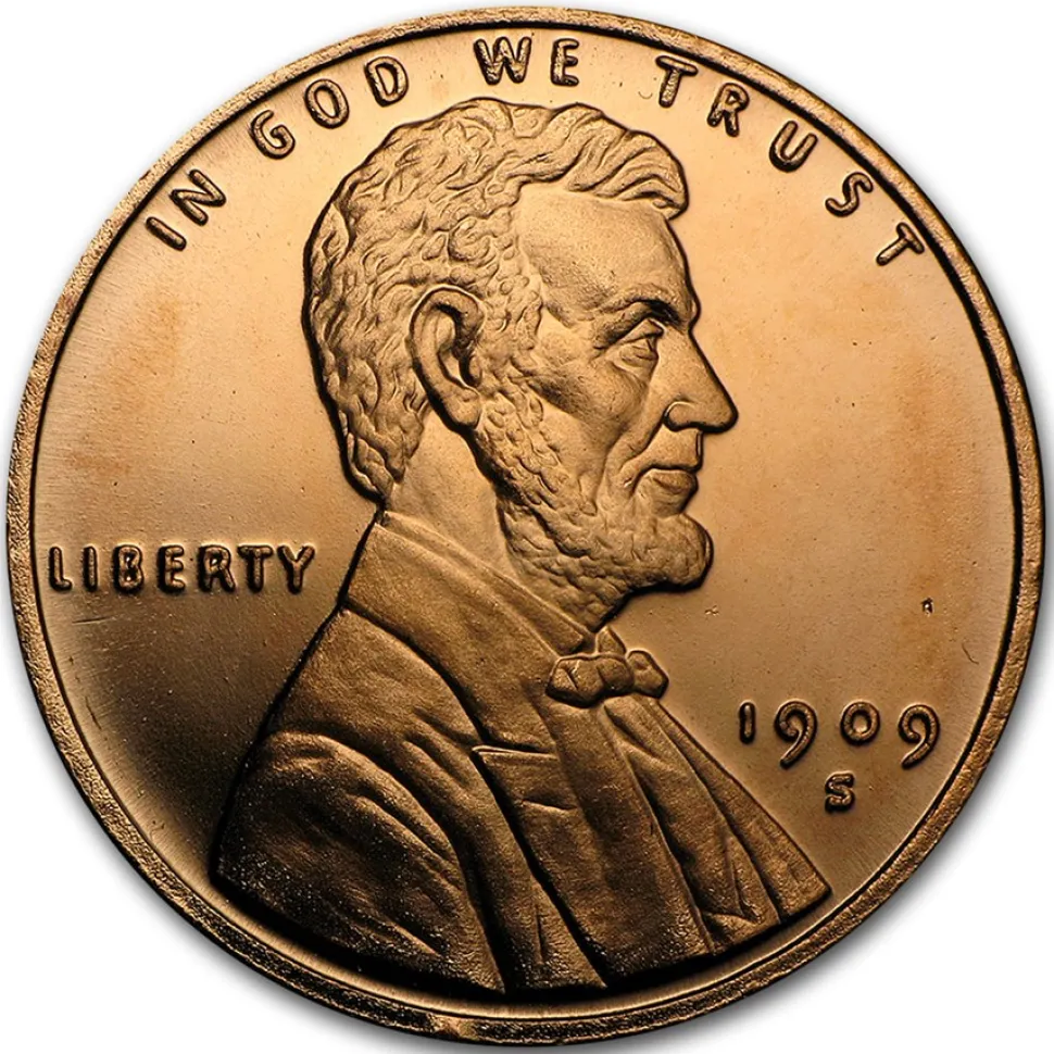 Diverse 1oz Copper Coin - Lincoln Wheat Cent