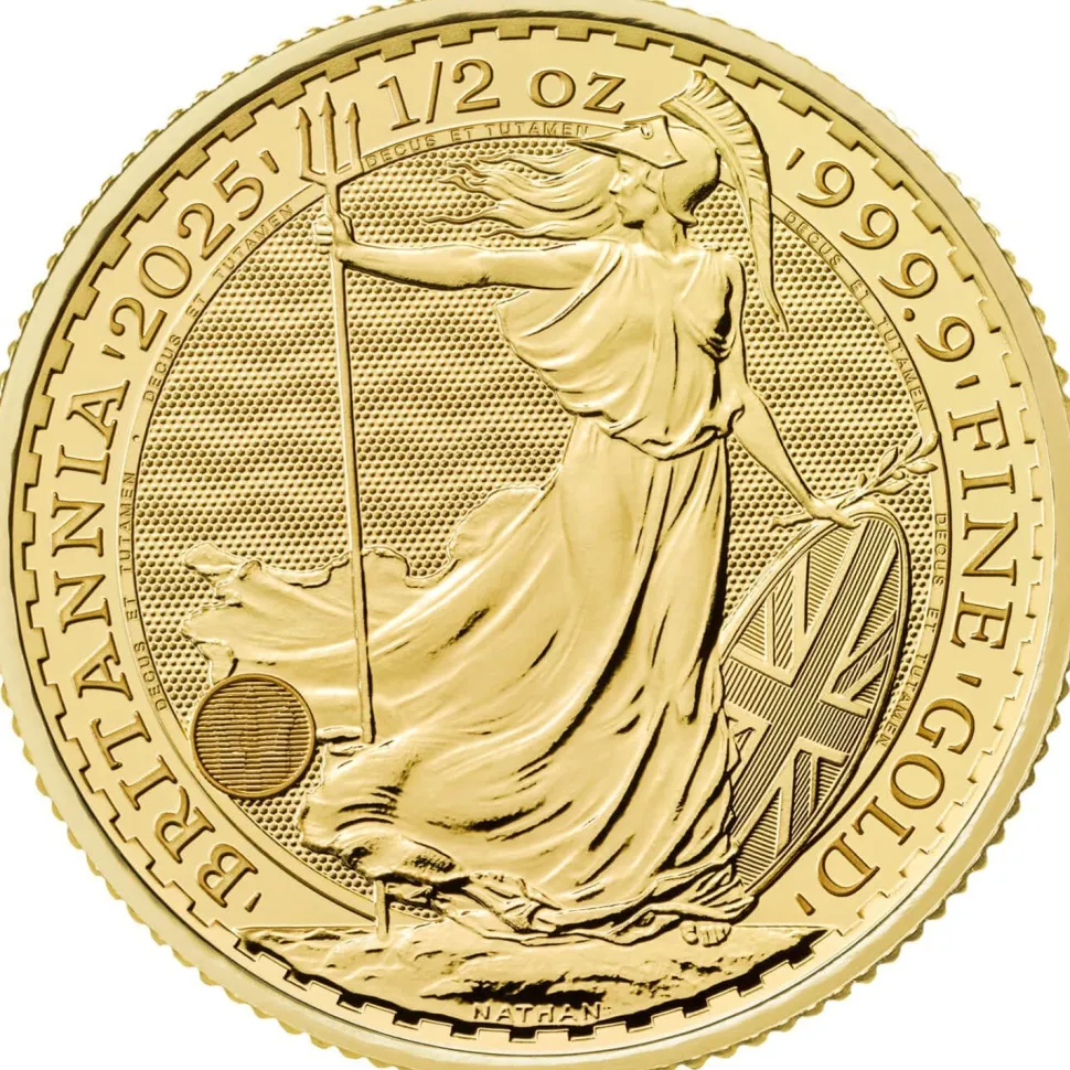 Royal Mint: The British Royal Mint 1/2oz Gold Britannia 2025 (Charles III.)