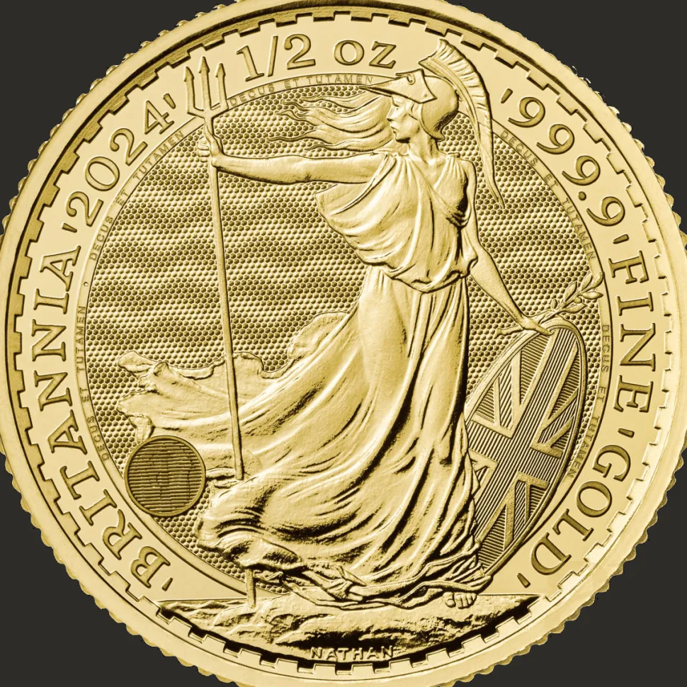 Royal Mint: The British Royal Mint 1/2oz Gold Britannia 2024 (Charles III.)