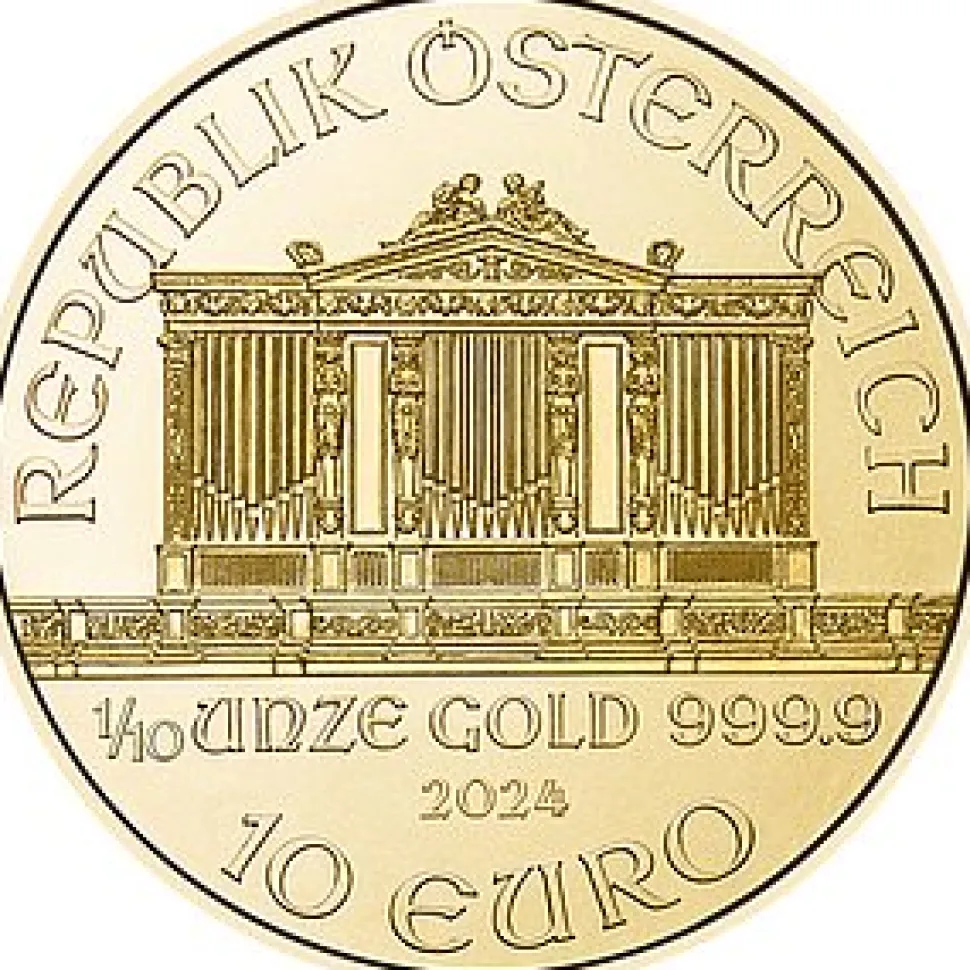 Münze Österreich 1/10oz Gold Philharmoniker 2024