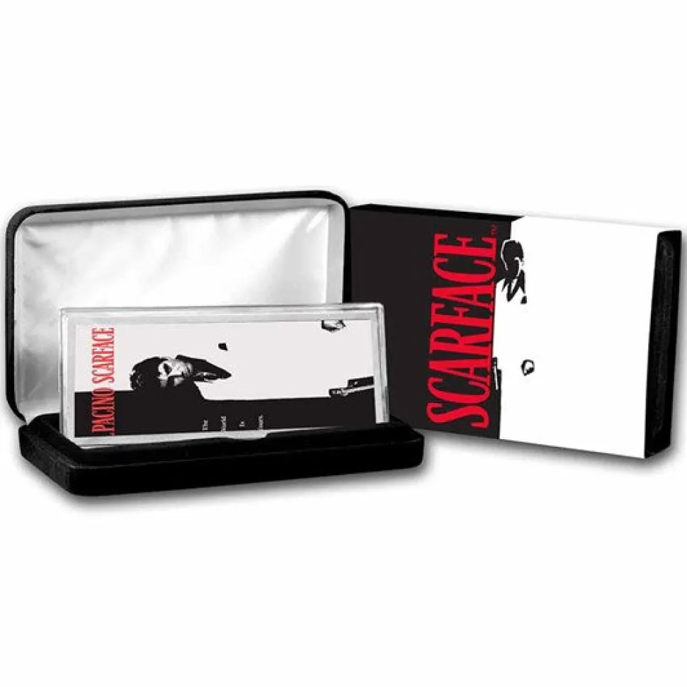 Diverse 4oz Silver Bar Scarface 40th Anniversary Colorized