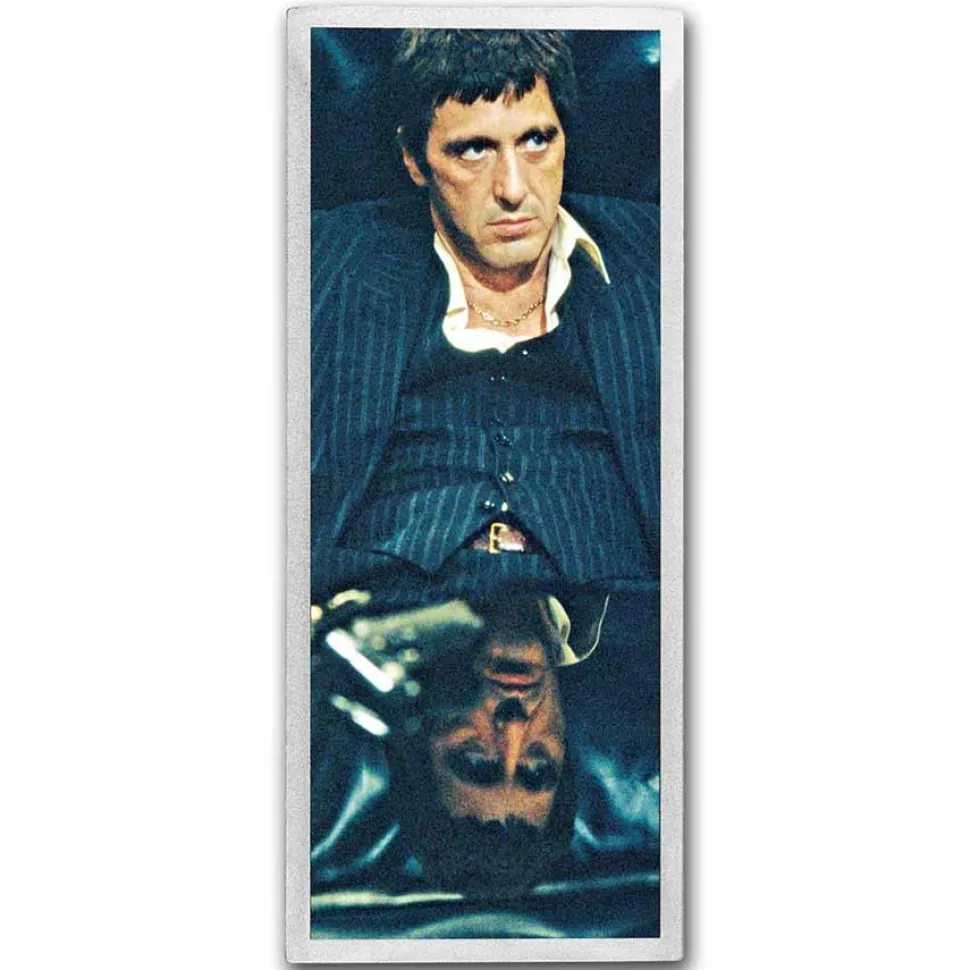 Diverse 4oz Silver Bar Scarface 40th Anniversary Colorized
