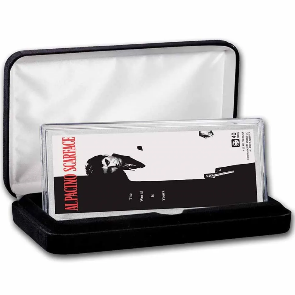 Diverse 4oz Silver Bar Scarface 40th Anniversary Colorized