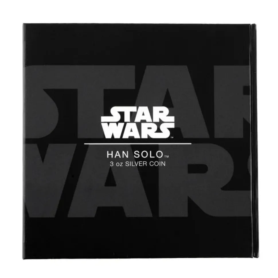 New Zealand Mint 3oz Silver Coin Star Wars Han Solo 2023 PP (Edition: 999 | polished plate | Niue)