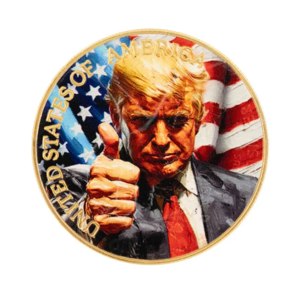 US Mint 1 oz Silver Donald Trump Make America Great Again 2024 (edition: 100 / partially gold-plated)