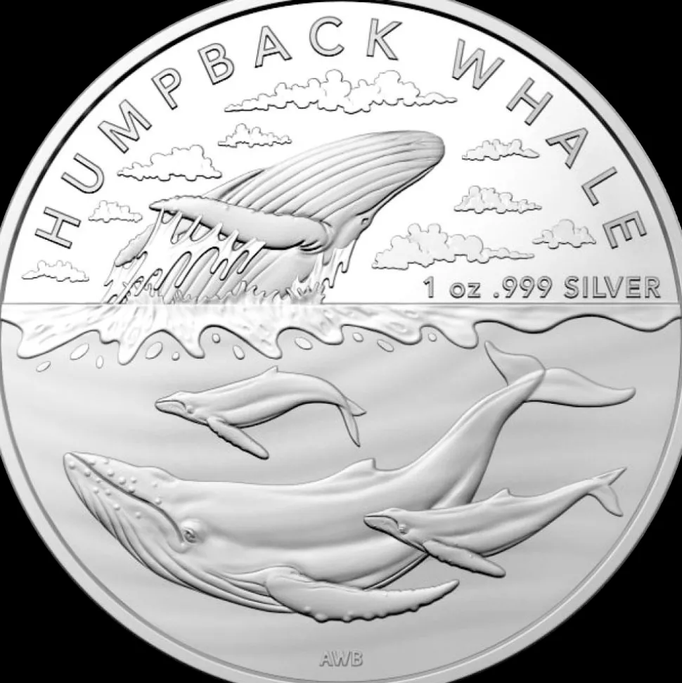 The Royal Australian Mint 1oz Silver Humpback Whale Australian Antarctic Territory 2023