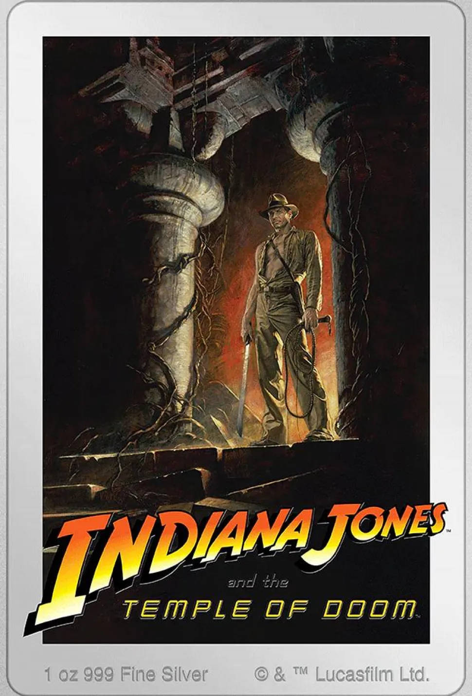 New Zealand Mint 1oz silver Indiana Jones Temple of Doom 2023 proof (edition: 1,984 | colored | proof)