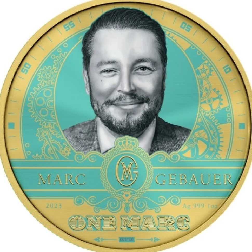 Marc Gebauer x Kettner Metalle 1oz Silver Marc Gebauer PP Bora Bora (Edition: 100 | Polished Plate)