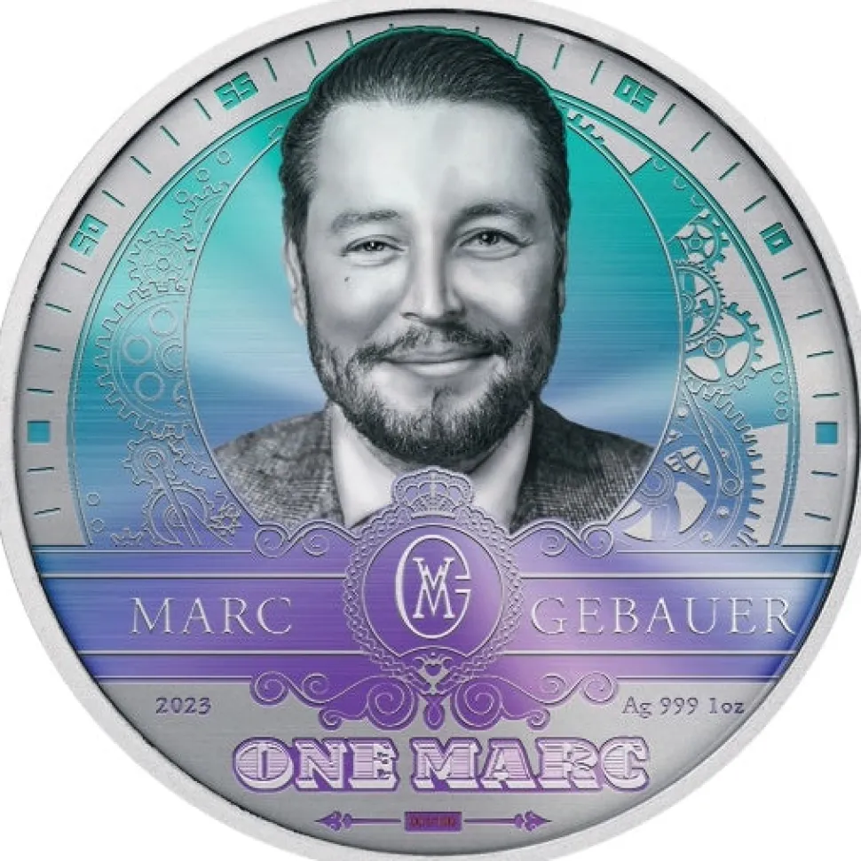 Marc Gebauer x Kettner Metalle 1oz Silver Marc Gebauer PP Galaxy (Edition: 100 | Polished Plate)