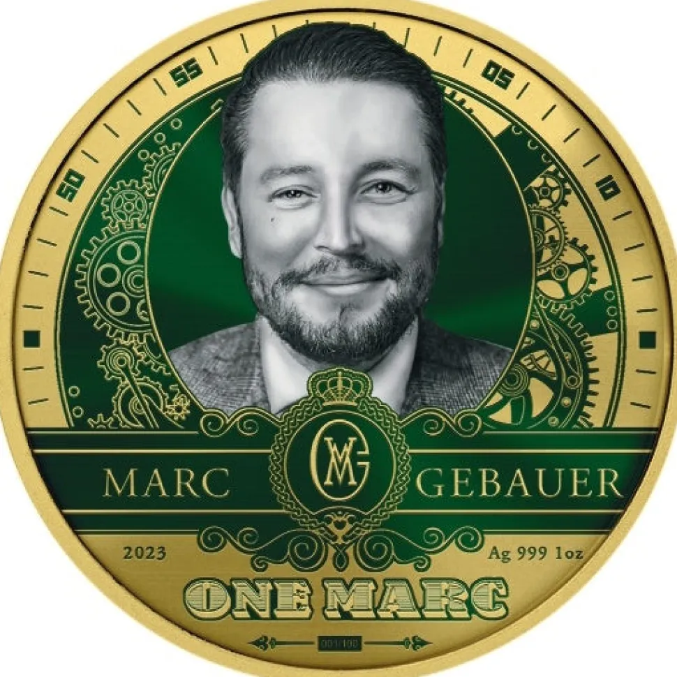 Marc Gebauer x Kettner Metalle 1oz Silver Marc Gebauer PP Lucky One (Edition: 100 | Polished Plate)