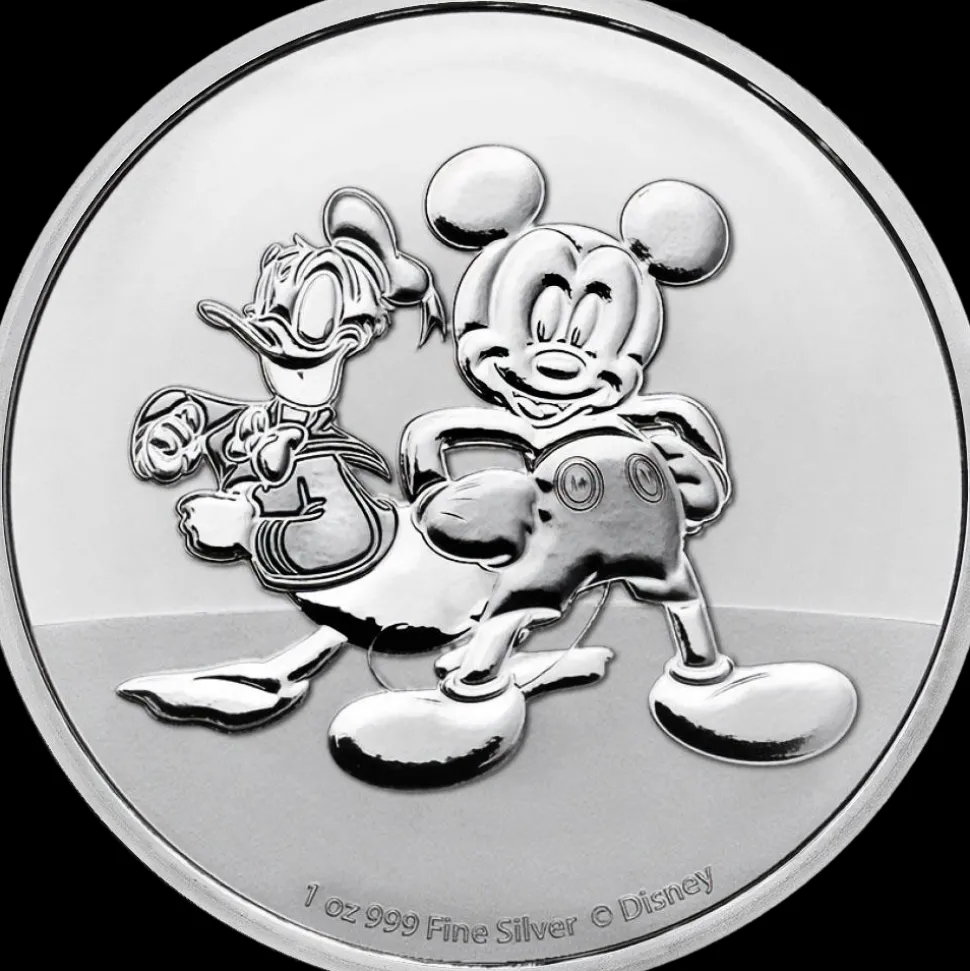 New Zealand Mint 1 oz Silver Mickey and Donald 2023 (edition 15,000)