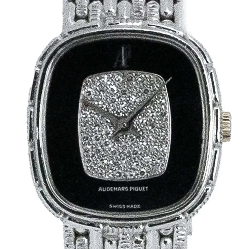 Audemars Piguet Rare White Gold Onyx Factory Diamond Dial 2005