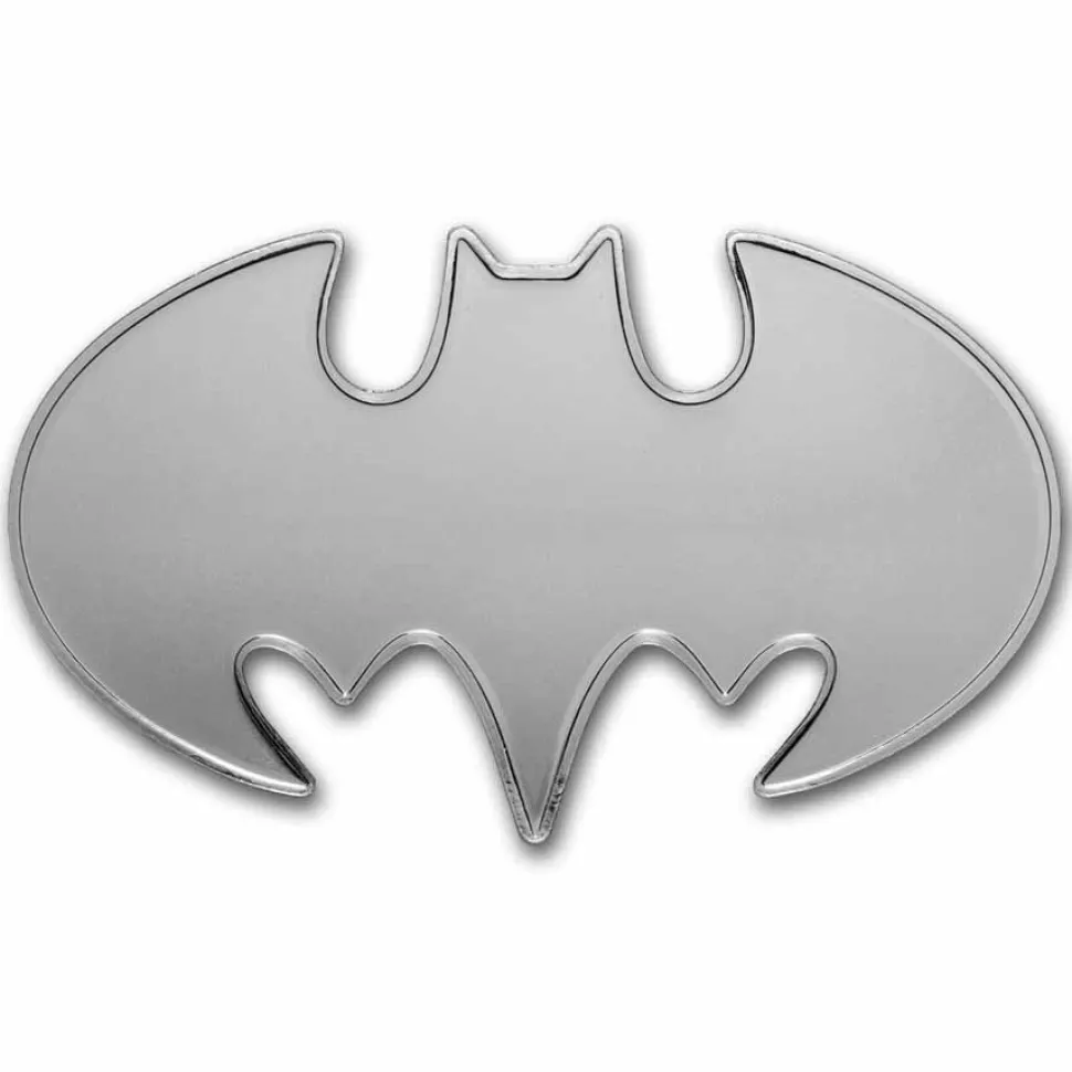 MDM 2024 Samoa 1 oz Silver Batman Batarang Shaped Coin BU