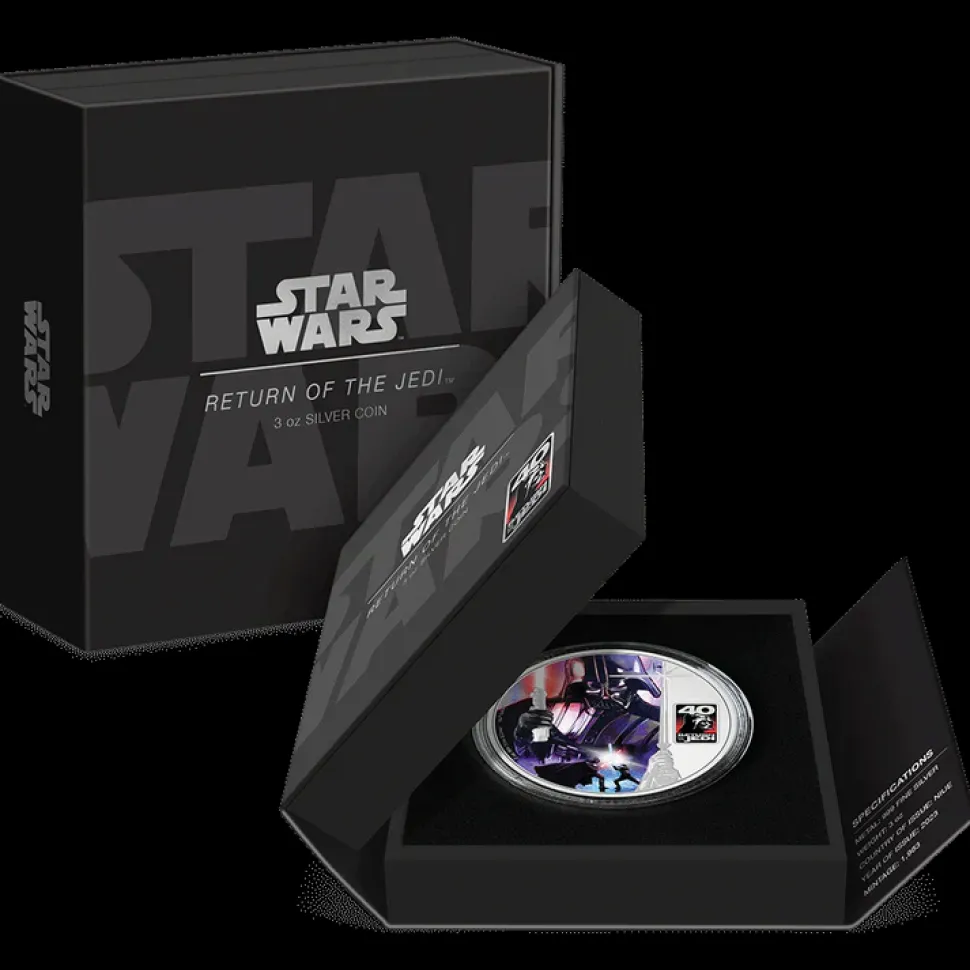 New Zealand Mint Star Wars: Return of the Jedi™ 40th Anniversary 3oz Silver Coin (PP)