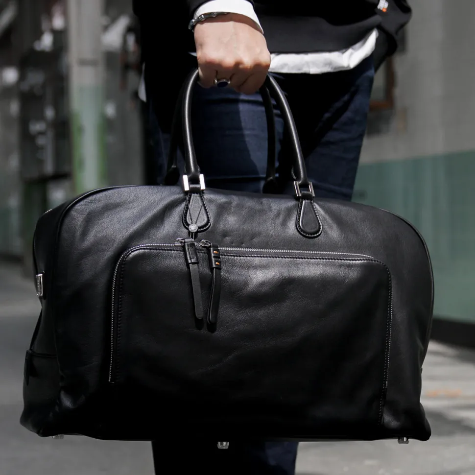 Gebauer&Gebauer The ICONIC WEEKENDER BAG - the one for a lifetime - 100% super soft leather outside and inside