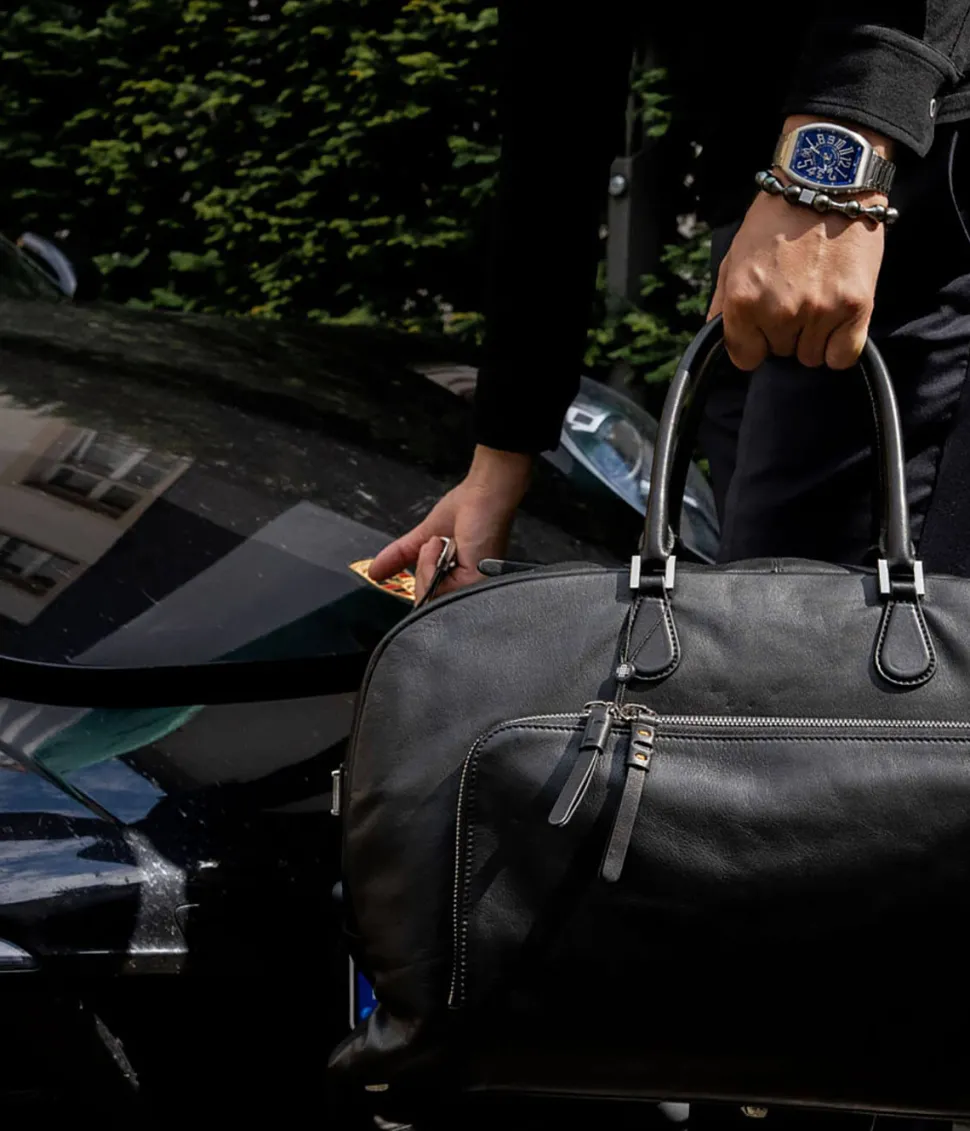 Gebauer&Gebauer The ICONIC WEEKENDER BAG - the one for a lifetime - 100% super soft leather outside and inside