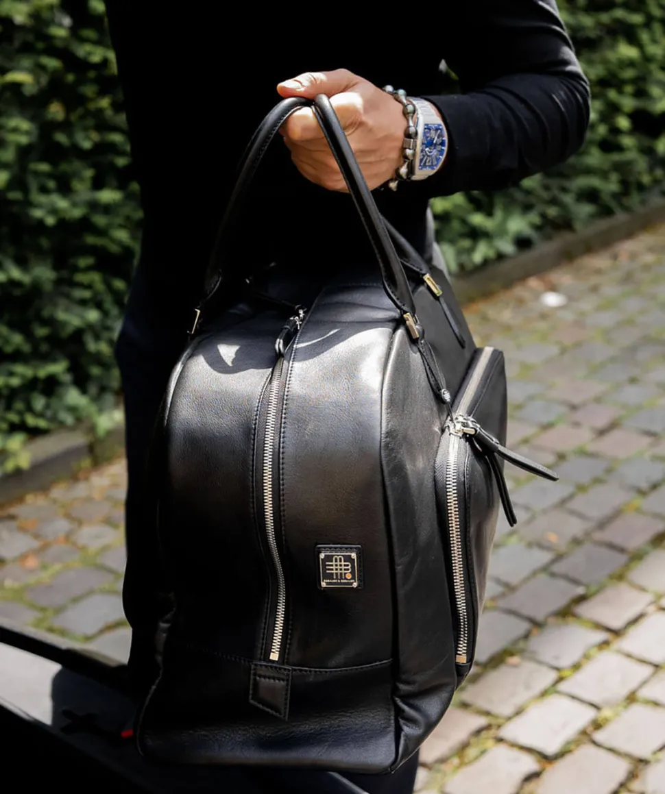 Gebauer&Gebauer The ICONIC WEEKENDER BAG - the one for a lifetime - 100% super soft leather outside and inside