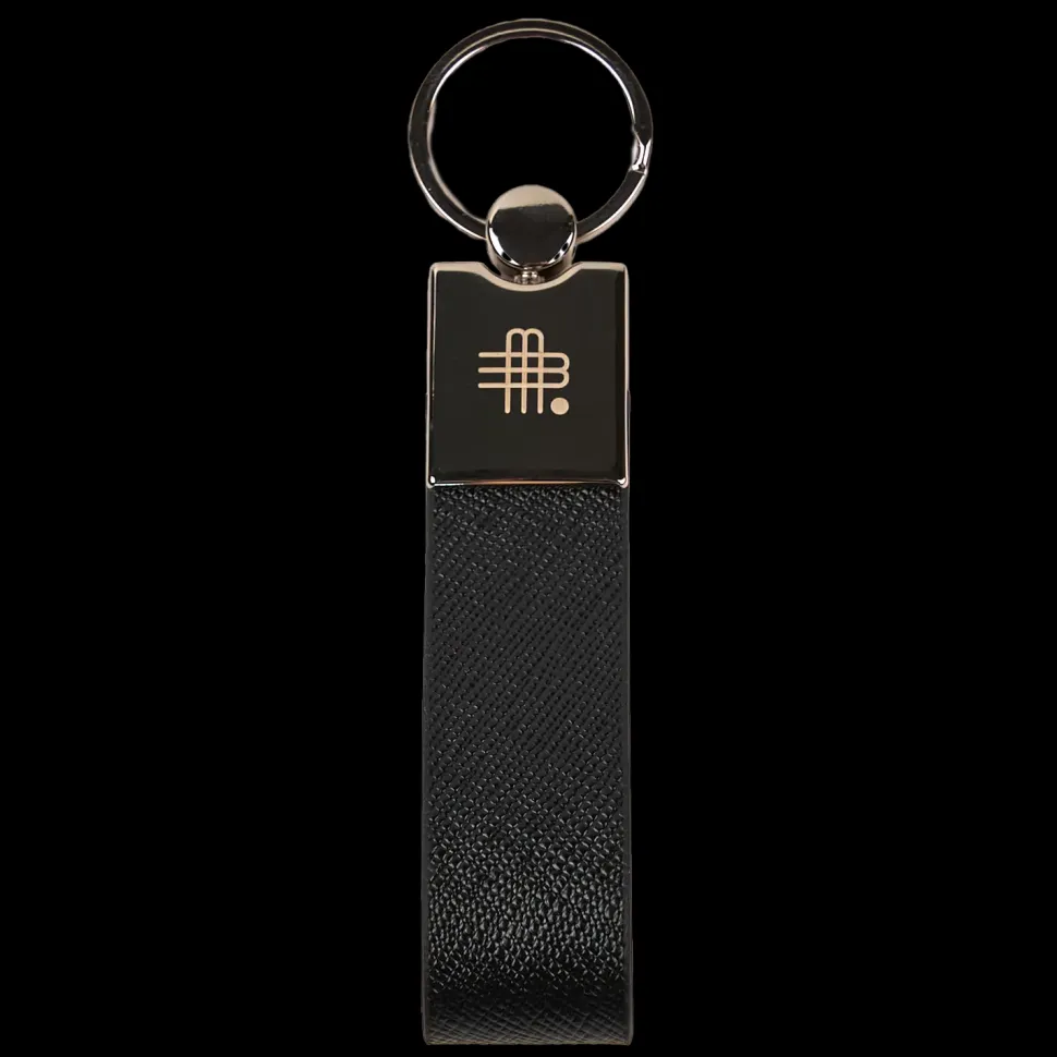 Gebauer&Gebauer The „SECRET“ KEYRING - SAFFIANO BLACK